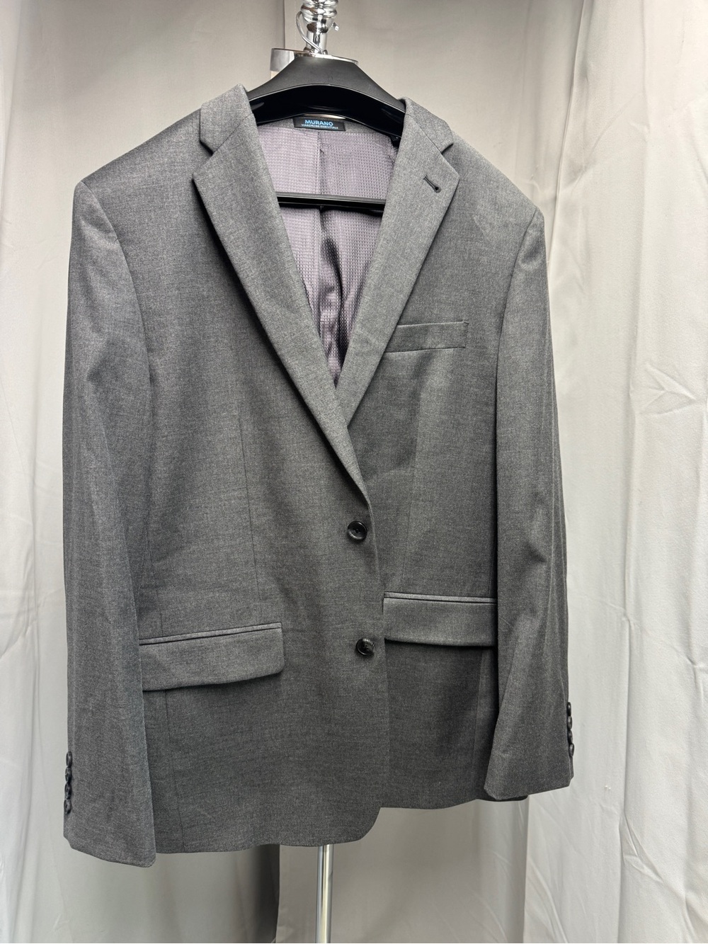 Murano Gray Men's Two-Button Suit Jacket size L